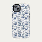 Basenji Blue Toile Phone case