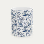 Basenji Blue Toile Mug