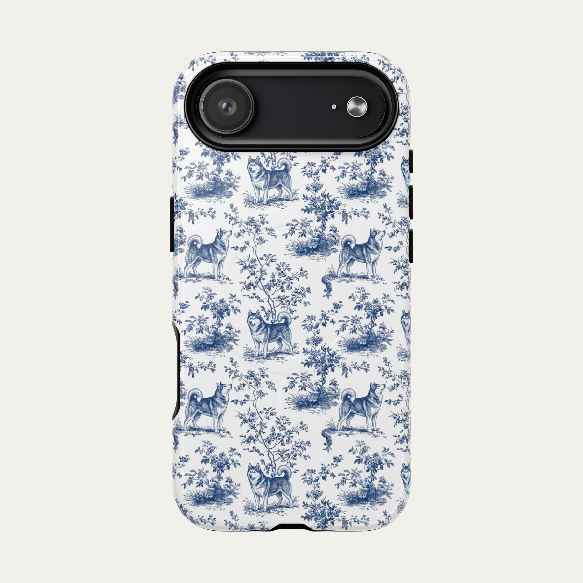 Husky Blue Toile Phone case