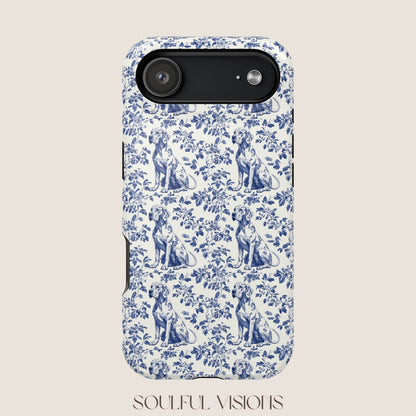 Great Dane Toile De Jouy Magnetic Phone Case