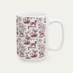Rhodesian Ridgeback Burgundy Toile Mug
