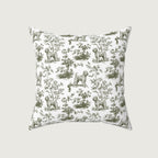 Wheaten Terrier Sage Green French Toile Pillow