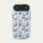 Irish Setter Blue Toile Phone case
