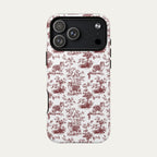 Shetland Sheepdog Burgundy Toile phone Case
