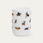 Border Collie Brown Halloween mug