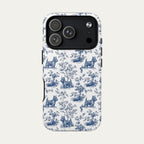 Scottish Terrier Blue Toile Phone case