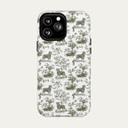 Rottweiler Sage Green Toile phone Case