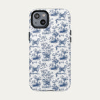 Akita Blue Toile Phone case