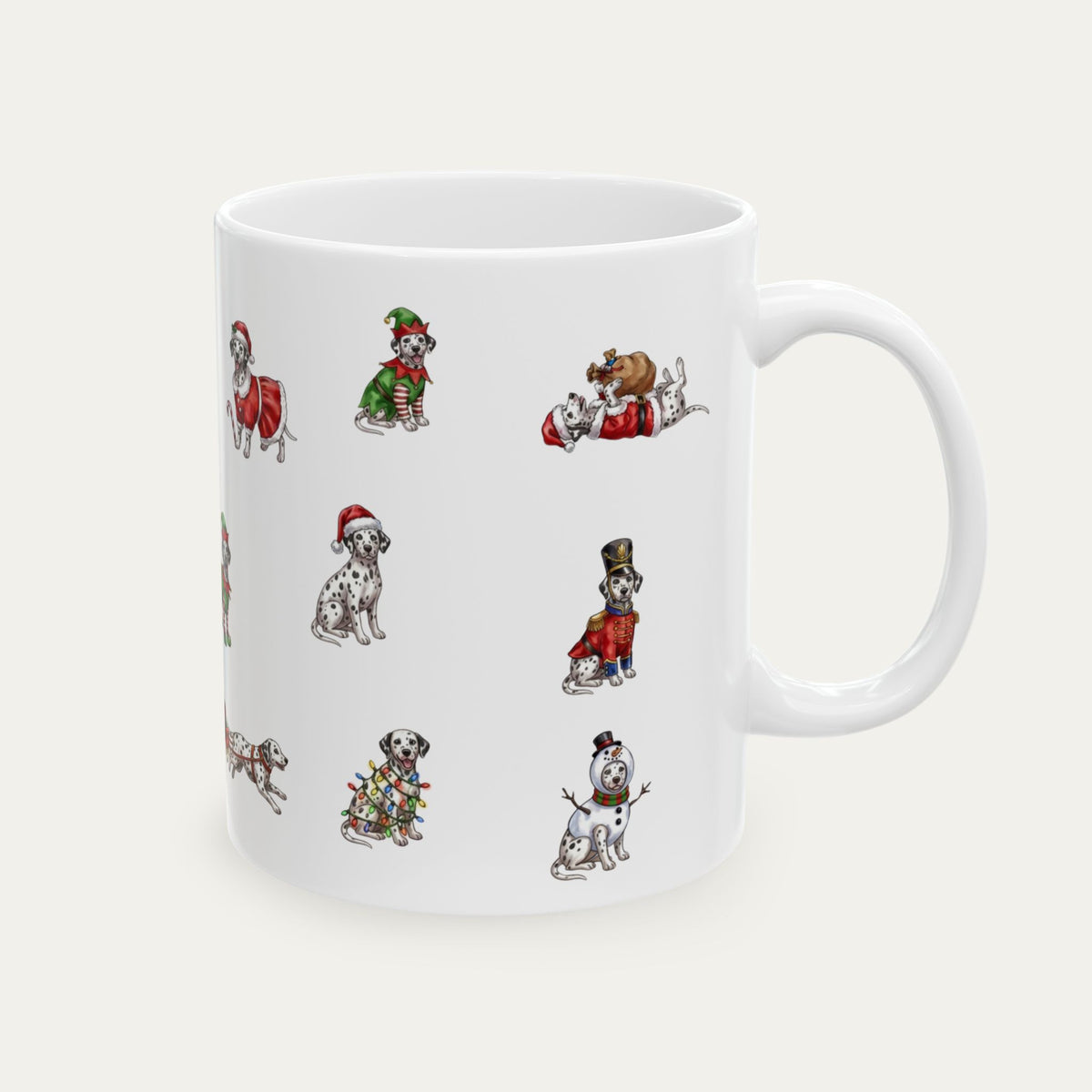Dalmatian Christmas Mug