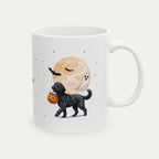 Custom Goldendoodle Black Halloween mug