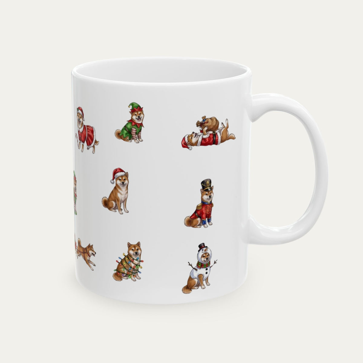 Shiba Inu Christmas Mug