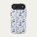 Jack Russell Terrier Blue Toile Phone case