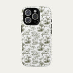 Great pyrenees Sage Green Toile phone Case