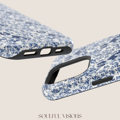 English Springer Spaniel Toile De Jouy Magnetic Phone Case