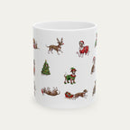 Greyhound Christmas Mug