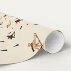 Labrador Retriever Christmas Skiing Wrapping Paper