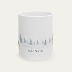 Custom Corgi Tri color Christmas Santa Hat Mug