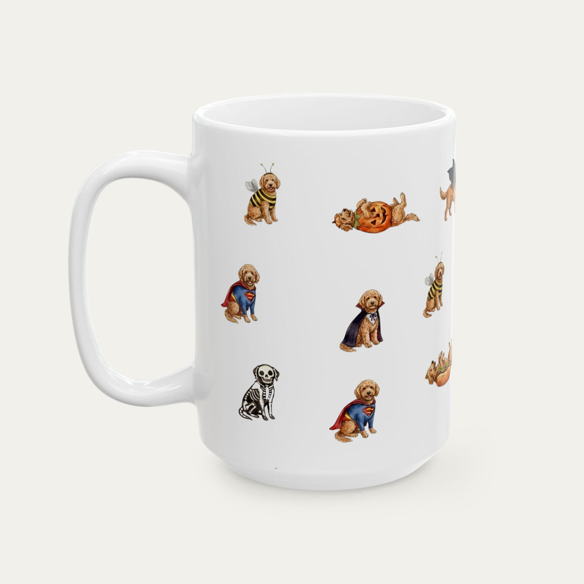 Goldendoodle Apricot Halloween mug
