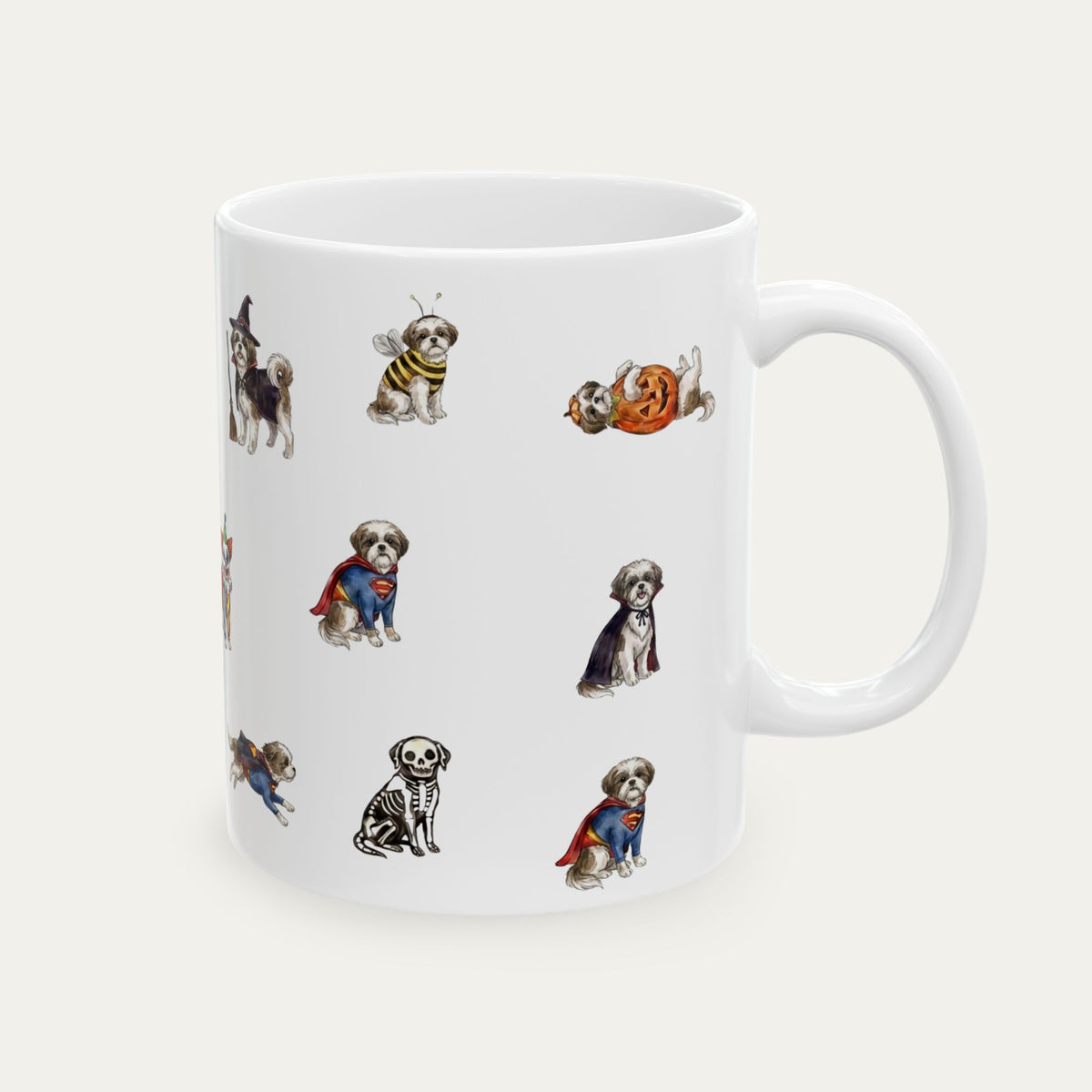 Shih Tzu Halloween mug