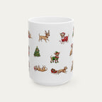 Chihuahua SH Fawn Christmas Mug