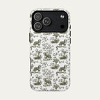 Bernedoodle Sage Green Toile phone Case