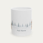 Custom Bernedoodle Tri Color Christmas Hat Santa Hat Mug