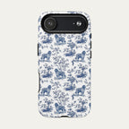 Newfoundland Blue Toile Phone case