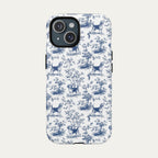 Beagle Blue Toile Phone case