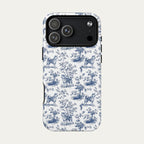 Akita Blue Toile Phone case