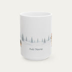 Custom Corgi Tri color Christmas Santa Hat Mug