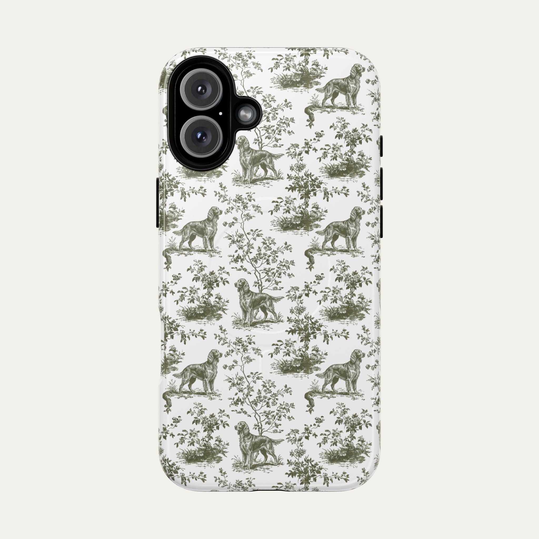 Irish Setter Sage Green Toile phone Case