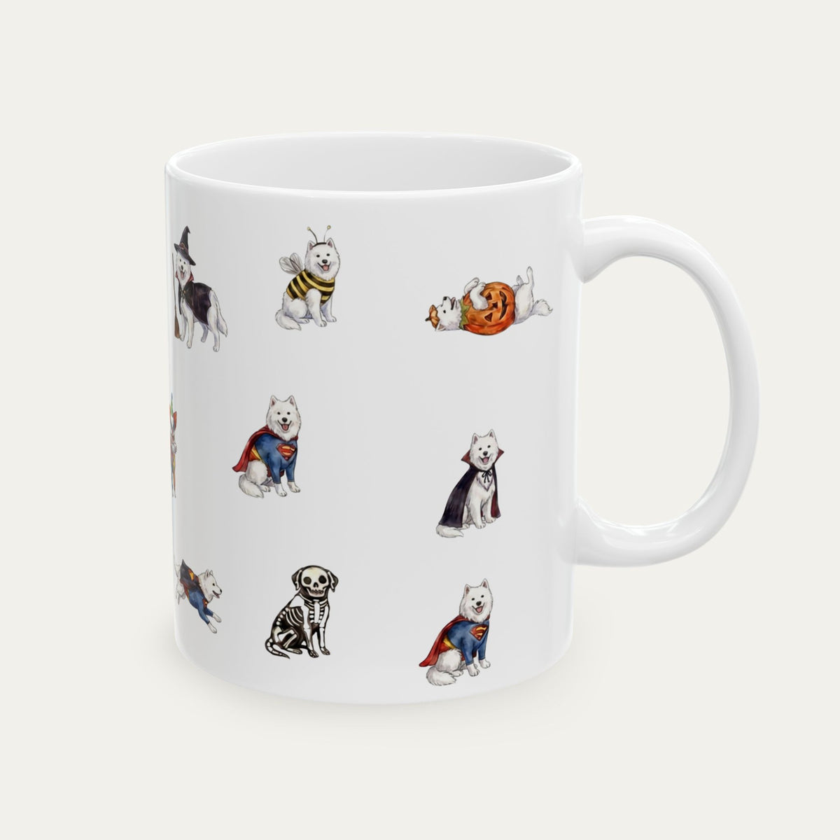 Samoyed Halloween mug