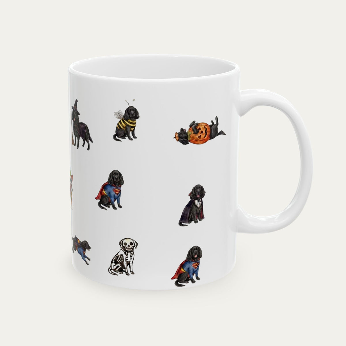 Cocker Spaniel Black Halloween mug