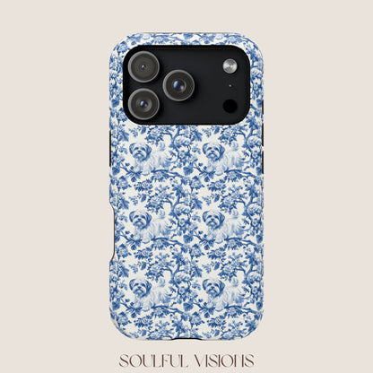 Maltese Toile De Jouy Magnetic Phone Case