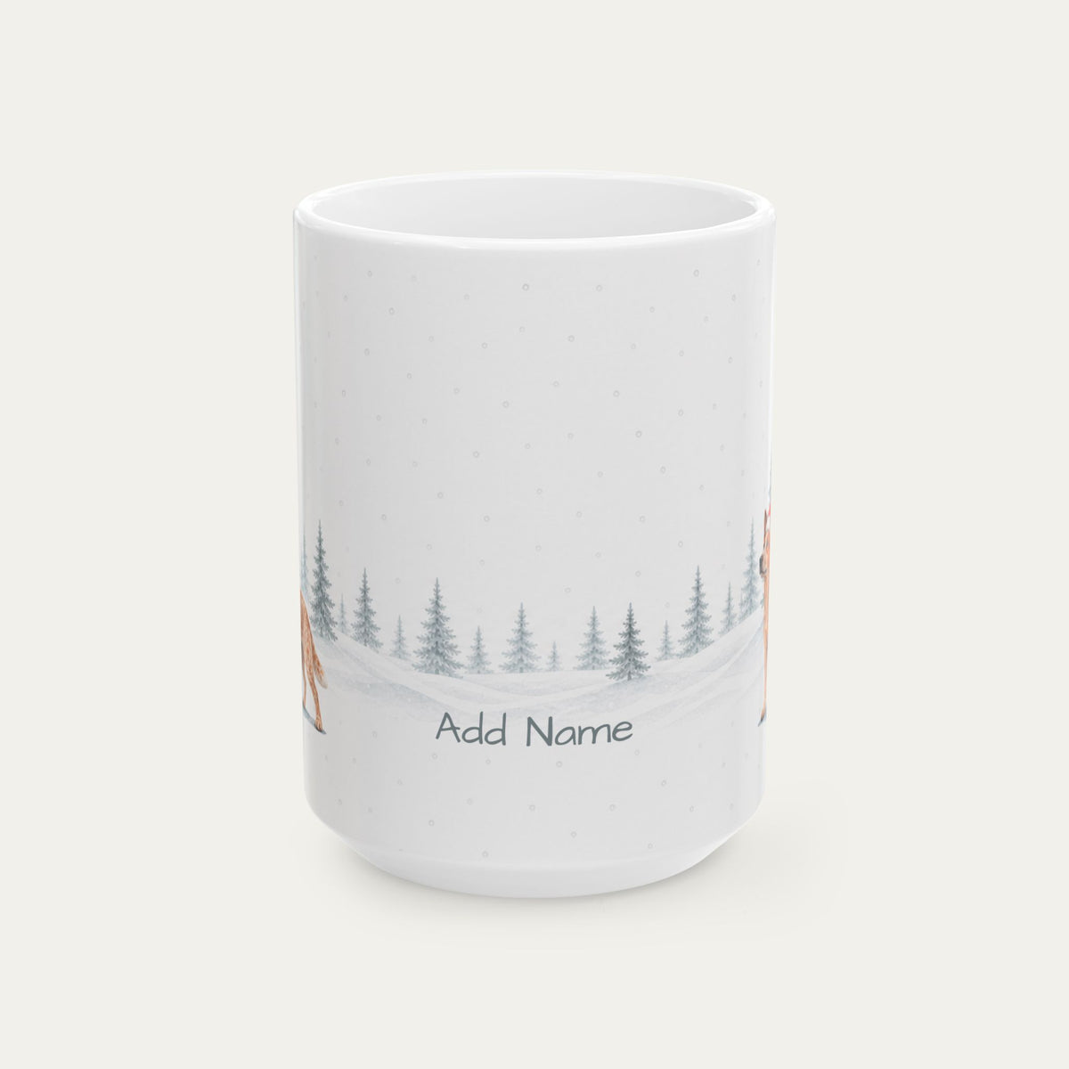 Custom Australian Cattle Dog Red Chrismas Santa Hat Mug