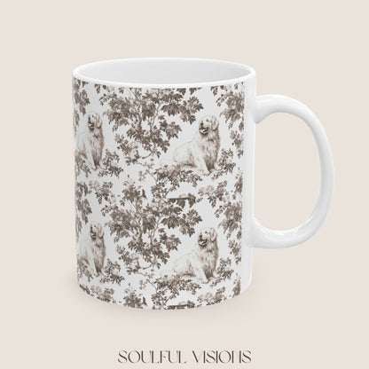 Great Pyrenees Toile De Jouy Mug