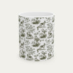 German Shepherd Sage Green Toile Mug
