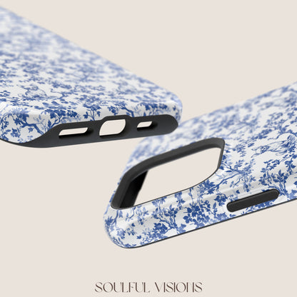 Chihuahua Toile De Jouy Magnetic Phone Case
