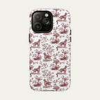 Irish Setter Burgundy Toile phone Case