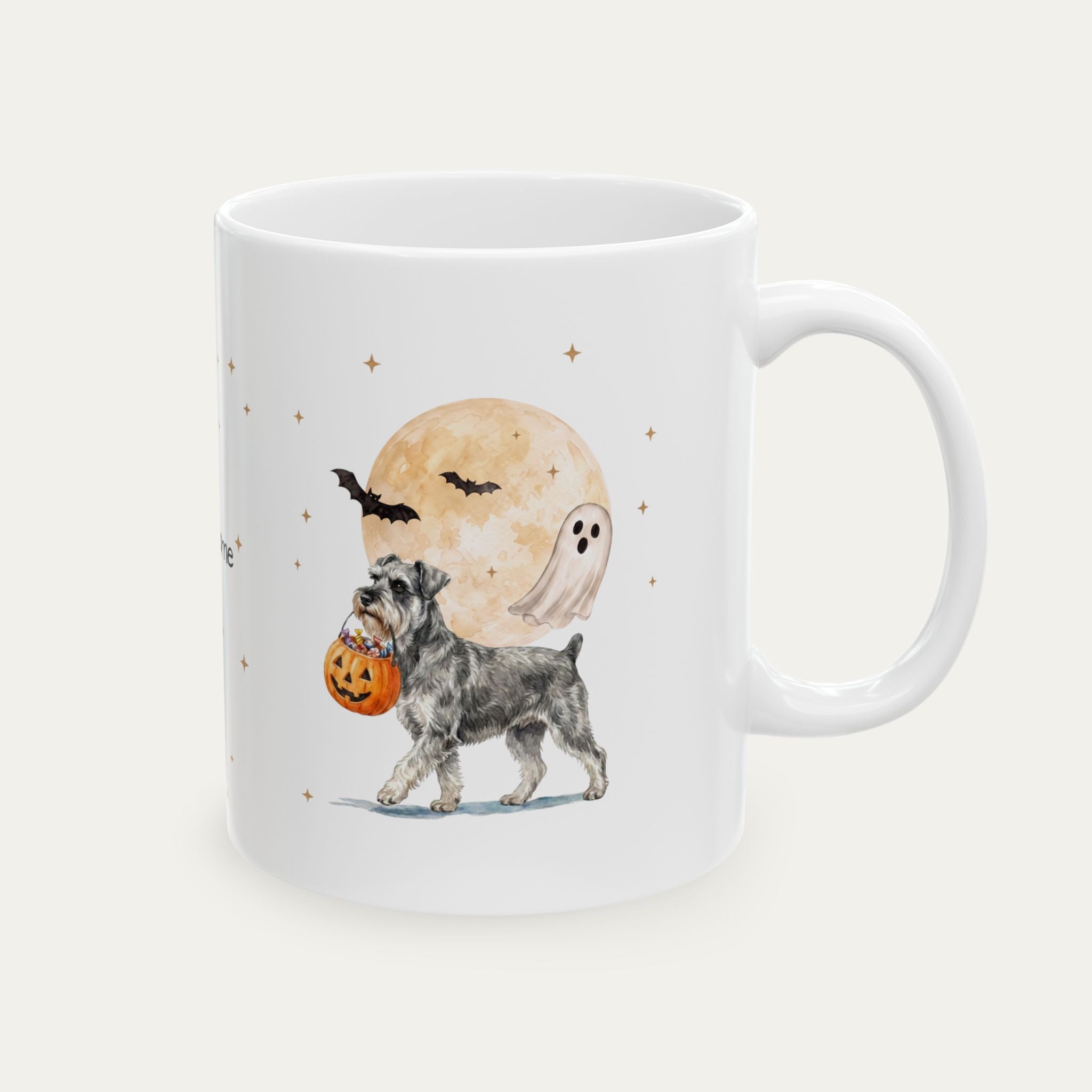 Custom Schnauzer Halloween mug