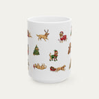 Golden Retriever Christmas Mug