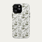 Chihuahua Shorthaired Sage Green Toile phone Case