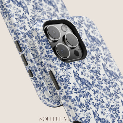 Australian Cattle Toile De Jouy Magnetic Phone Case