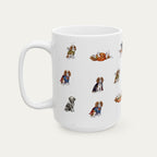Cavalier Spaniel Brown and White Halloween mug