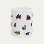 Dachshund SH Black and Tan Halloween mug