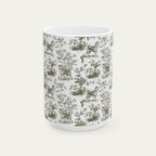 Akita Sage Green Toile Mug