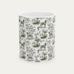 Rhodesian Ridgeback Sage Green Toile Mug