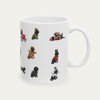 Goldendoodle Black Christmas Mug