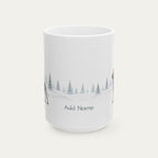 Custom Great Dane blue Christmas Santa Hat Mug
