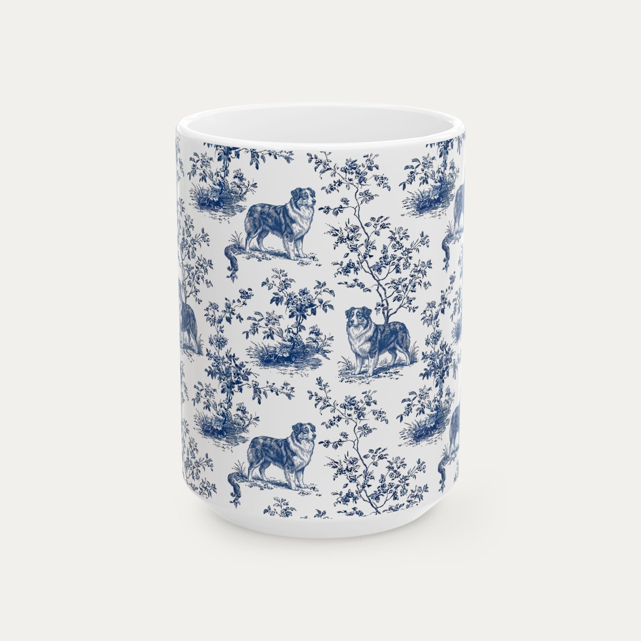 Australian Shepherd Blue Toile Mug